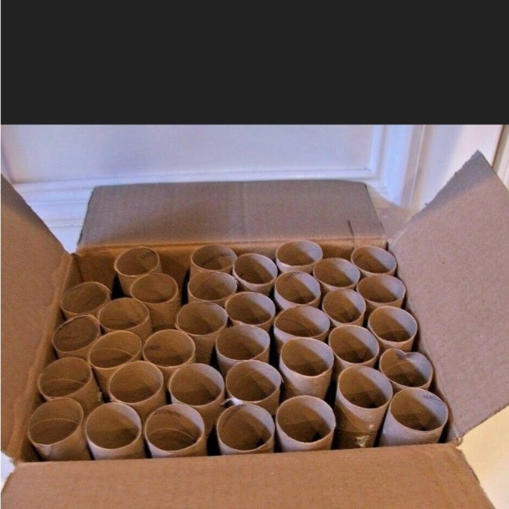 Reuse, recycle, recreate with empty toilet paper rolls. 50 rolls
